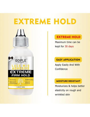 Kit Accesorios para Pelucas Goiple 29 Piezas con Pegamento