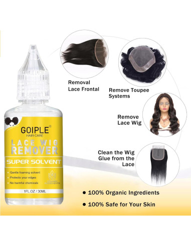 Kit Accesorios para Pelucas Goiple 29 Piezas con Pegamento