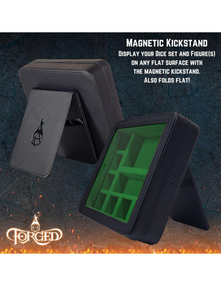 Estuche de Exhibición RPG Forged Dice Co. Verde para Dados