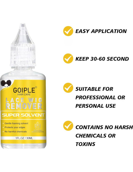 Kit Accesorios para Pelucas Goiple 29 Piezas con Pegamento