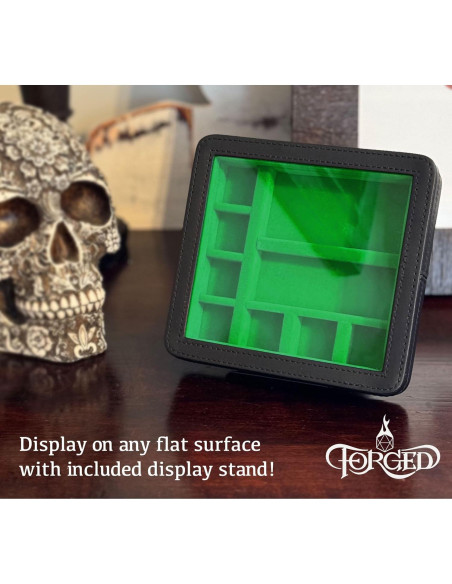 Estuche de Exhibición RPG Forged Dice Co. Verde para Dados