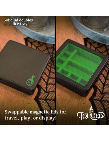 Estuche de Exhibición RPG Forged Dice Co. Verde para Dados