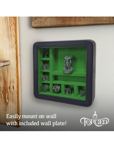 Estuche de Exhibición RPG Forged Dice Co. Verde para Dados