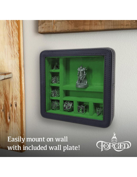 Estuche de Exhibición RPG Forged Dice Co. Verde para Dados