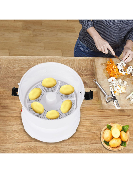 Máquina Peladora de Patatas Eléctrica Ritabiity 2 en 1 Automática