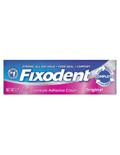 Crema Adhesiva para Dentaduras Fixodent Original 12 Pack