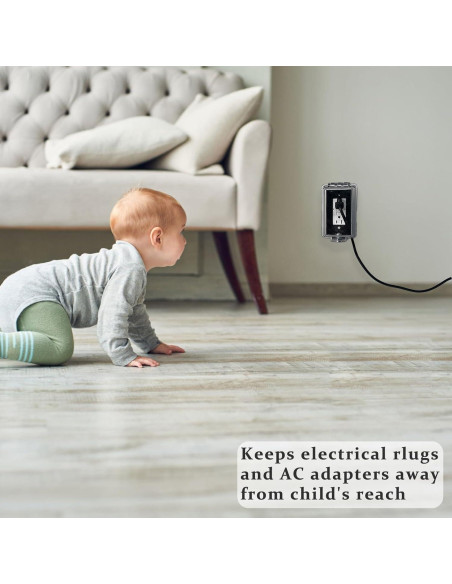 Caja de seguridad para salidas eléctricas Bebés 2 paquetes