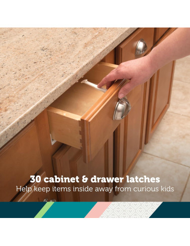 Juego de Seguridad Infantil Safety 1st 80 Pcs Blanco