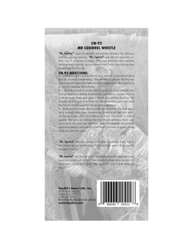 Silbato de Ardilla Haydel's Game Calls 16.7x8.6 cm