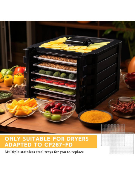 Bandejas deshidratadoras Baderke 4 piezas acero inoxidable