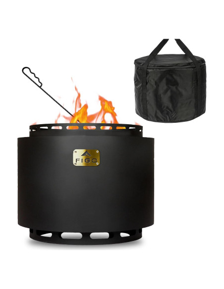 Hoguera Sin Humo FIGO HOME 45.72 cm Hierro Fundido