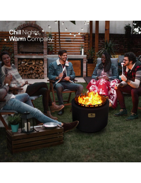 Hoguera Sin Humo FIGO HOME 45.72 cm Hierro Fundido