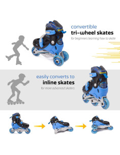 Patines en Línea New Bounce Ajustables para Niños 28-31 2