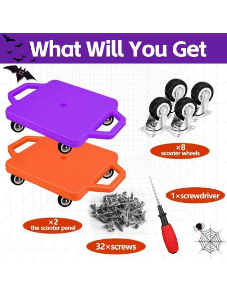 Tabla de Scooter SUNYIWJIE HBC-002 con Manijas y Ruedas