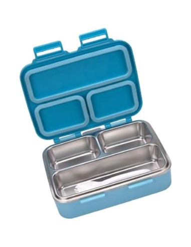 Contenedor Bento Acero Inoxidable kinsho 790 mL Azul