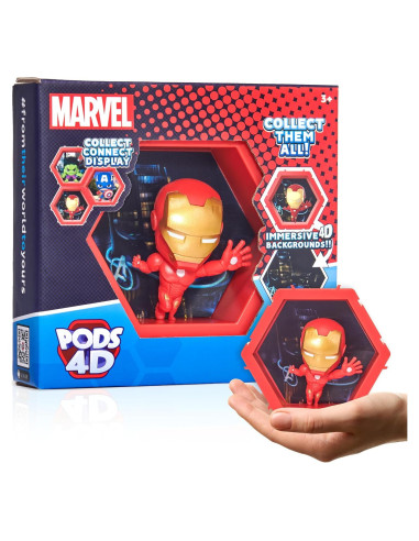 Figura Iron Man 4D WOW! PODS Coleccionable 10x12 cm