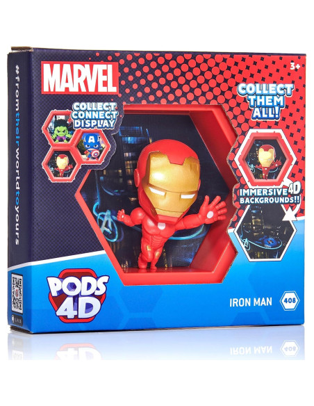 Figura Iron Man 4D WOW! PODS Coleccionable 10x12 cm