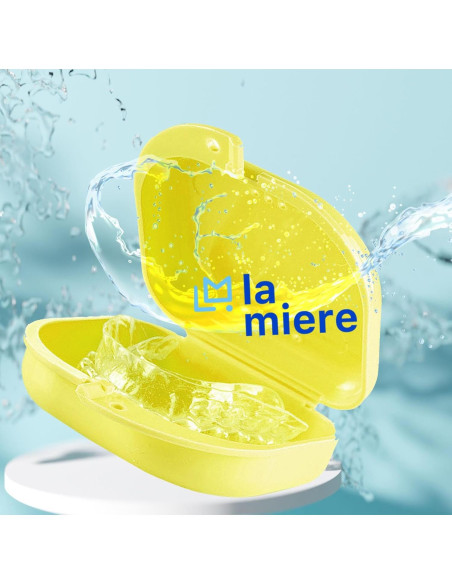 Estuche Dental Ortodóntico LA MIERE Limón 9.29x7.91cm