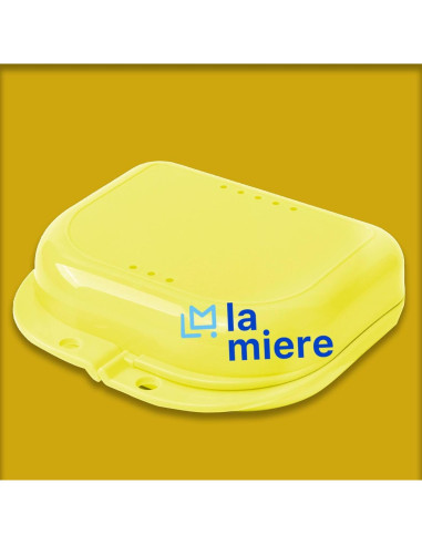 Estuche Dental Ortodóntico LA MIERE Limón 9.29x7.91cm