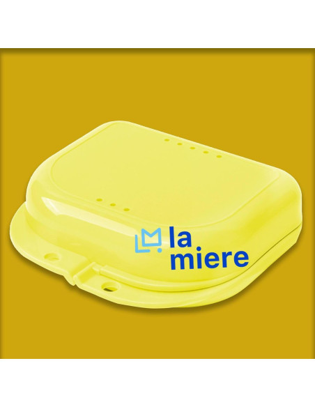 Estuche Dental Ortodóntico LA MIERE Limón 9.29x7.91cm