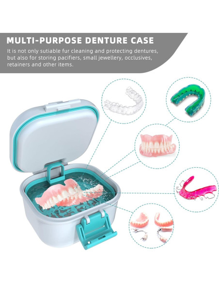 Taza para Dentaduras ARGOMAX a Prueba de Fugas 220 ml