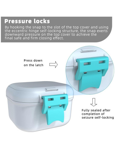 Taza para Dentaduras ARGOMAX a Prueba de Fugas 220 ml