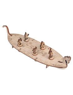 Miniatura Barco Vikingo CZYY 37.34x11.43cm para RPG