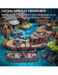 Miniatura Barco DND CZYY Pintada a Mano 28mm para RPG 2