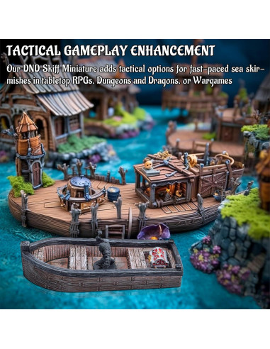 Miniatura Barco DND CZYY Pintada a Mano 28mm para RPG