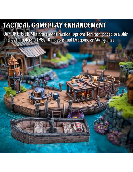 Miniatura Barco DND CZYY Pintada a Mano 28mm para RPG