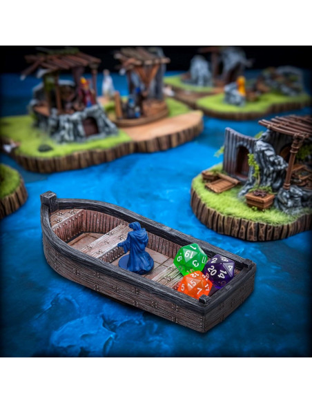 Miniatura Barco DND CZYY Pintada a Mano 28mm para RPG