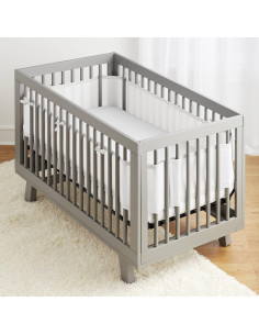 Forro de Malla Transpirable BreathableBaby para Cunas Blancas 2