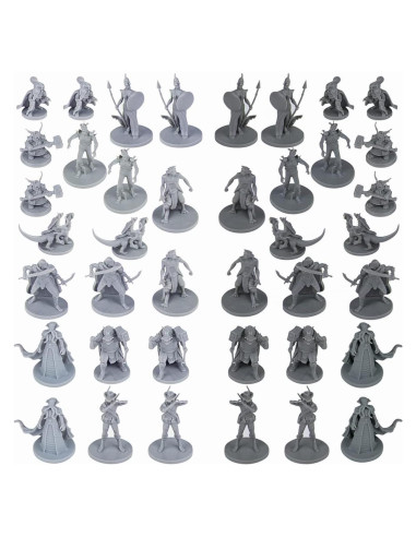 Miniaturas de Fantasía Path Gaming 40 Figuras 28mm Sin Pintar