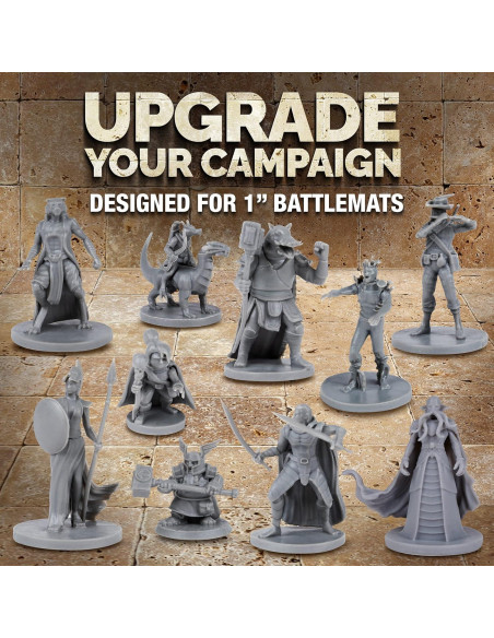 Miniaturas de Fantasía Path Gaming 40 Figuras 28mm Sin Pintar