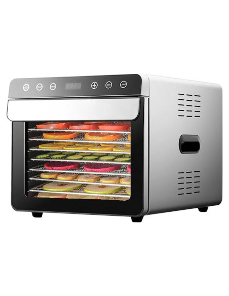 Deshidratador de Alimentos Hakka 8 Bandejas Acero Inoxidable 700W
