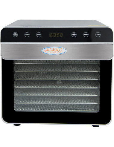 Deshidratador de Alimentos Hakka 8 Bandejas Acero Inoxidable 700W
