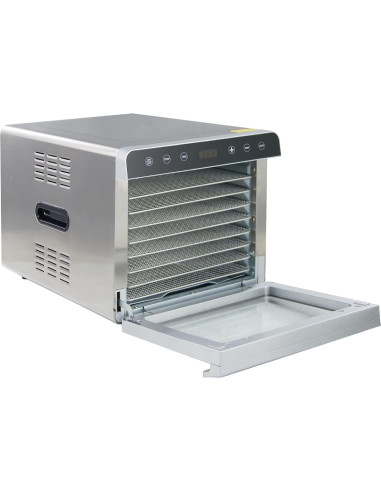 Deshidratador de Alimentos Hakka 8 Bandejas Acero Inoxidable 700W