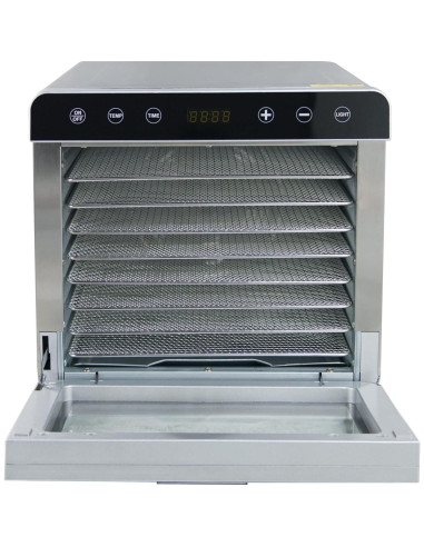 Deshidratador de Alimentos Hakka 8 Bandejas Acero Inoxidable 700W