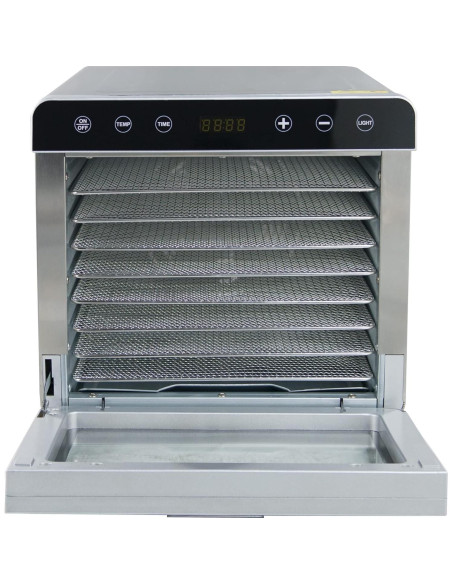 Deshidratador de Alimentos Hakka 8 Bandejas Acero Inoxidable 700W