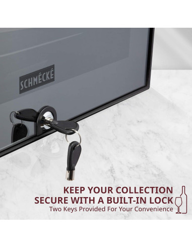 Enfriador de Vino Schmecke 12 Botellas Negro con Control Digital