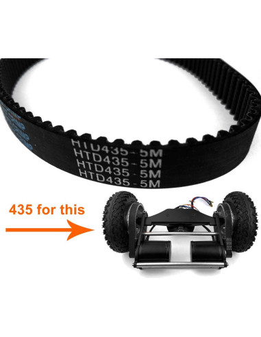 Cinturón HTD-5M 395 dientes 15mm L-faster para patineta