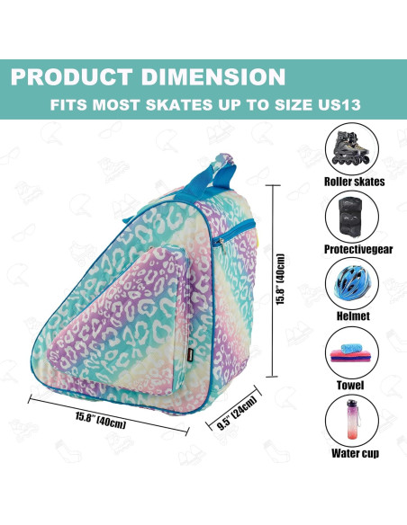 Bolsa de patinaje HEXIFUL Hxfskb 20L Impermeable Unisex