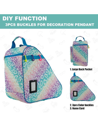 Bolsa de patinaje HEXIFUL Hxfskb 20L Impermeable Unisex