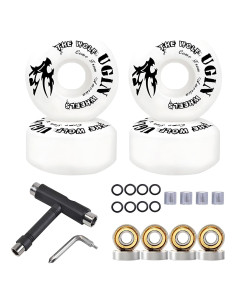 Ruedas de Skateboard LONTOHCE 52mm 95A con Herramientas
