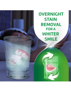 Tabletas Limpiadoras de Dentaduras Polident Blanqueadoras 84 Unidades 2