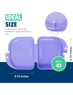 Estuche para Retenedores Mrs. Odonto - Paquete de 2 - Higiénico 2