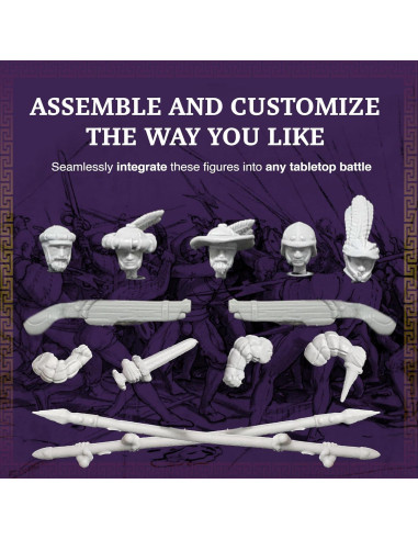 Miniaturas Medievales 28mm Ludus Bellum - Infantería Alemana