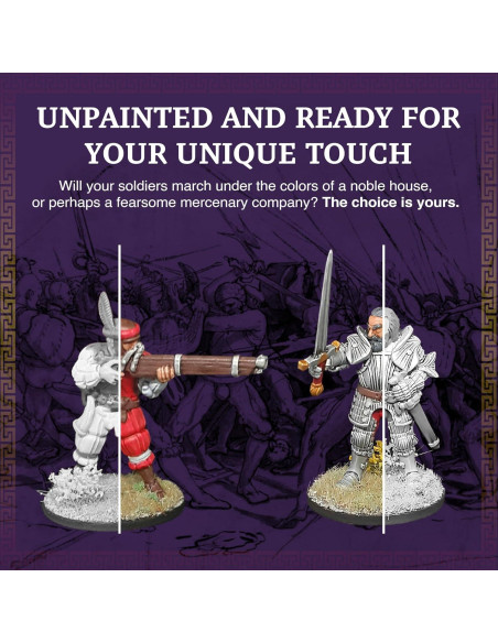 Miniaturas Medievales 28mm Ludus Bellum - Infantería Alemana