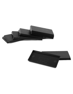 Bases de Modelo Rectangulares Evemodel Plástico Negro 30x60mm 20pzs