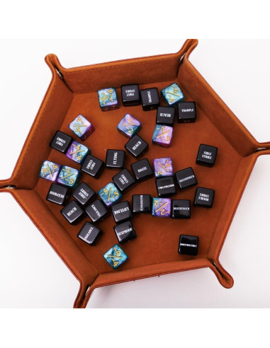 48 Dados MTG Contadores de Habilidades + Bolsa de Almacenaje